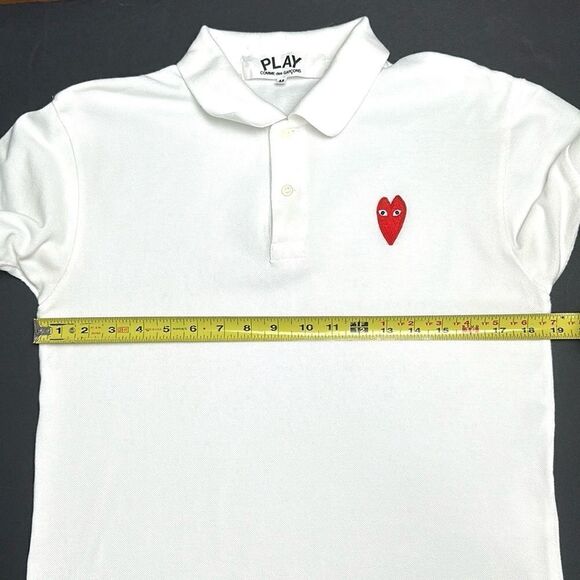 Comme Des Garçons PLAY Polo Shirt Tee
White Cotton Short Sleeve Women’s size M - Picture 13 of 13